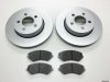 2 x Front Brake Disc & brake Pads for Dodge Nitro KA 2007-2011 BBD/KA/001A